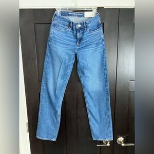 American Eagle Medium Indigo Denim ‘90s Straight LONG. NEW WITH TAGS.